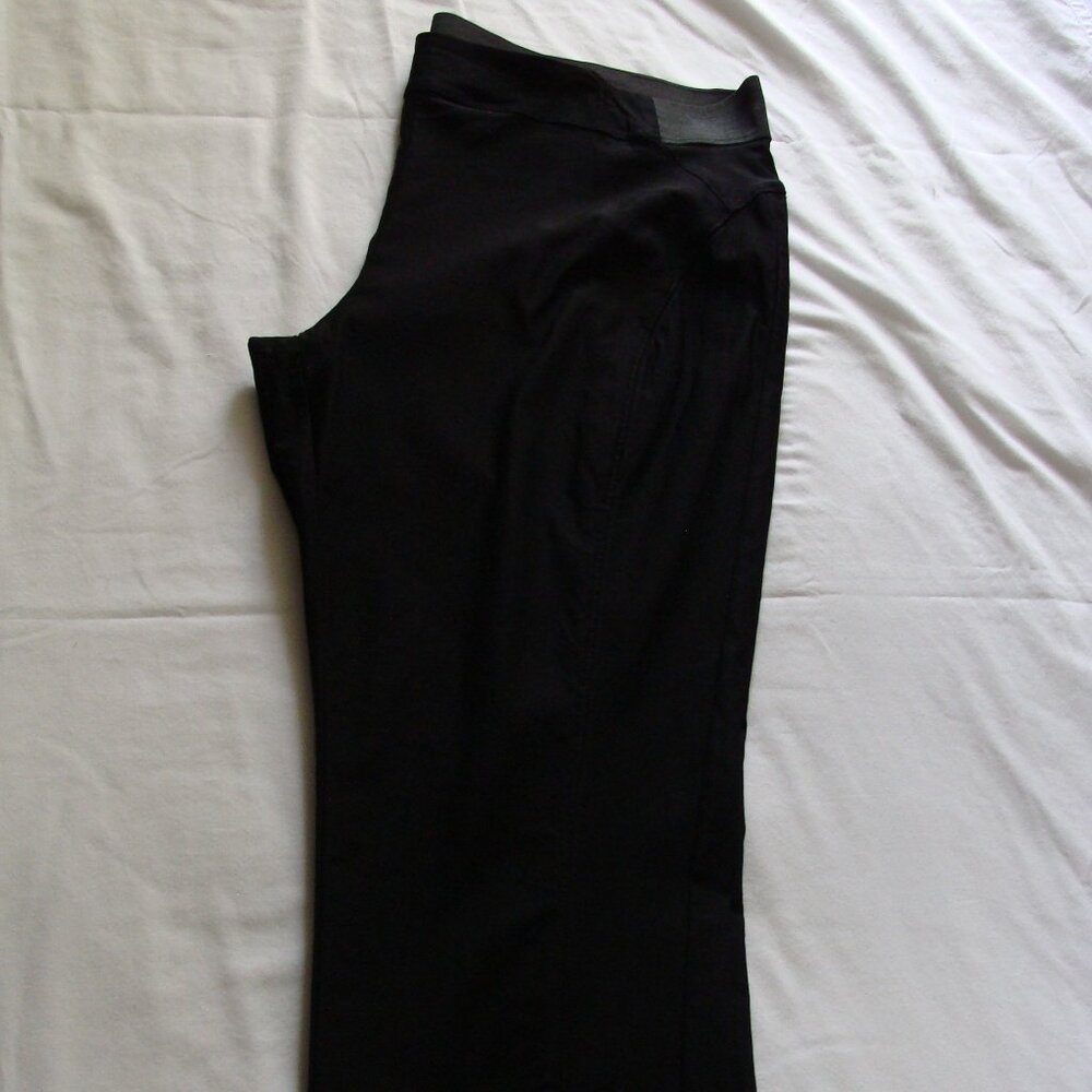 SV/VW SIMPLY VERA VERA WANG Black Stretch Knit CROP Pant Sz 20W